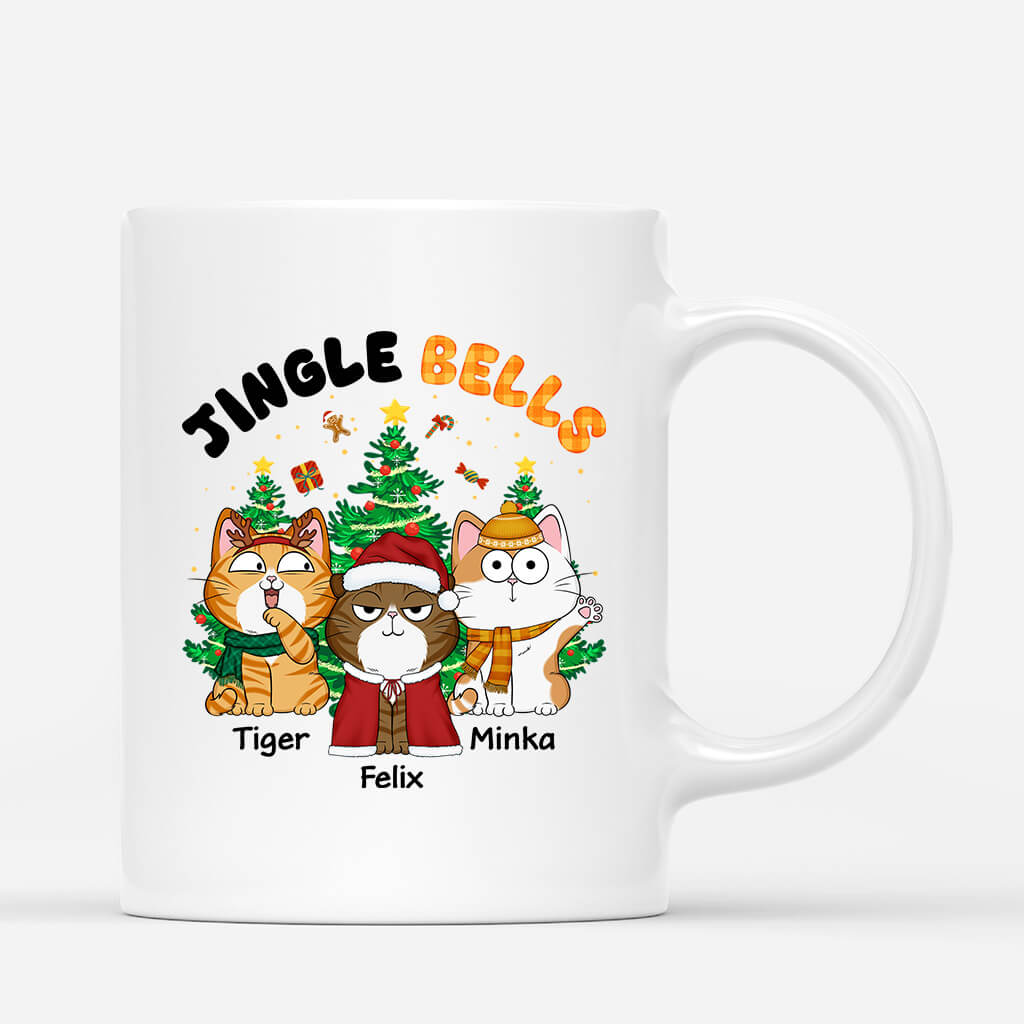 Jingle Bell Weihnachten - Personalisiertes Geschenk | Tasse für Katzenliebhaber