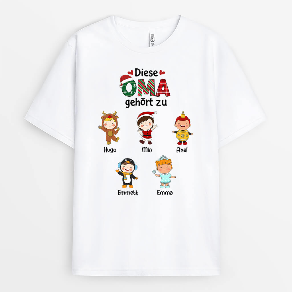 Diese Tolle Oma Gehört Zu Weihnachten - Personalisiertes Geschenk | T-shirt für Omas