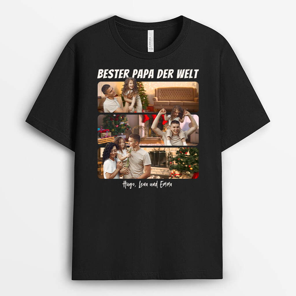 Der Beste Papa Aller Zeiten - Personalisiertes Geschenk | T-shirt für Papas