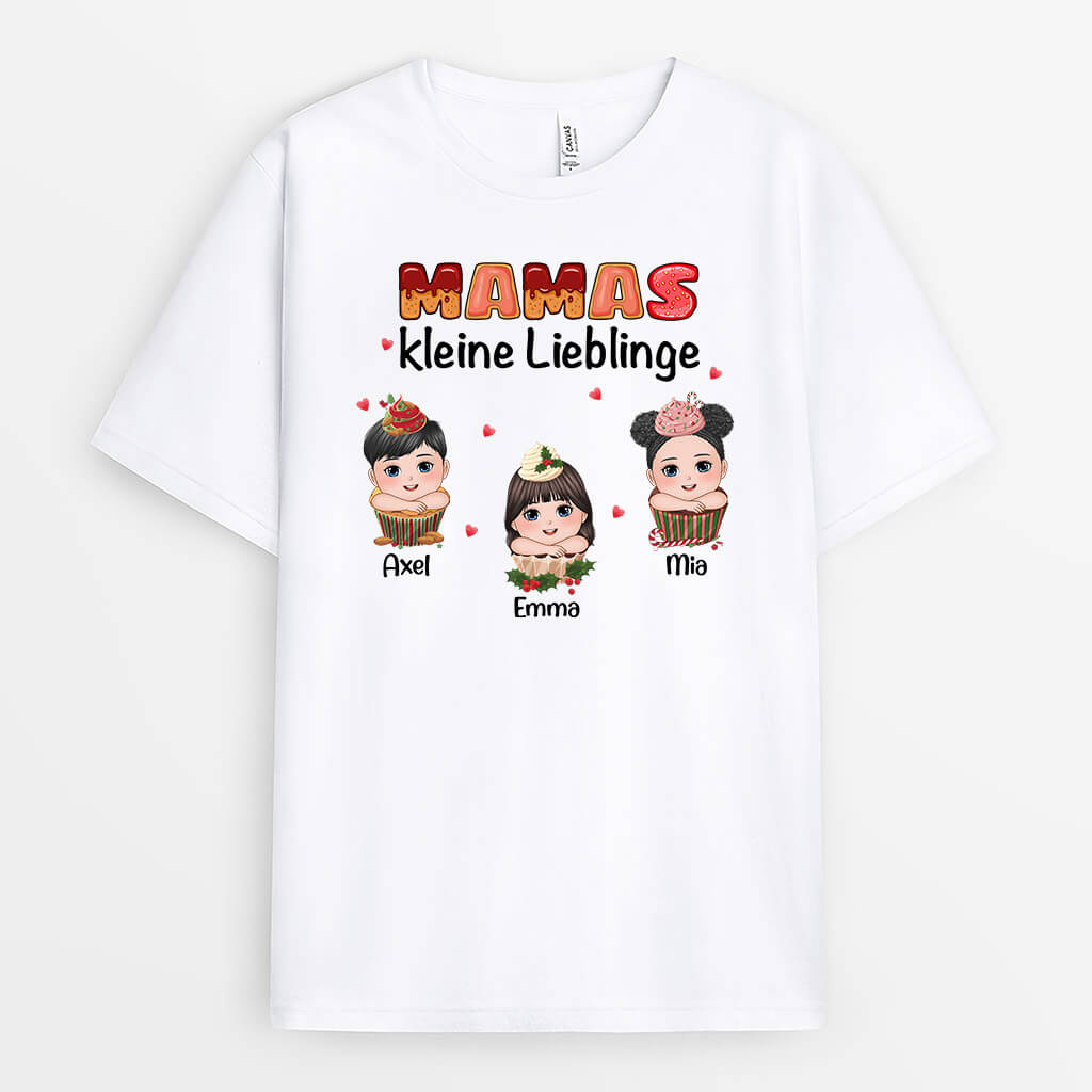 Mamas Kleine Lieblinge - Personalisiertes Geschenk | T-shirt für Mamas