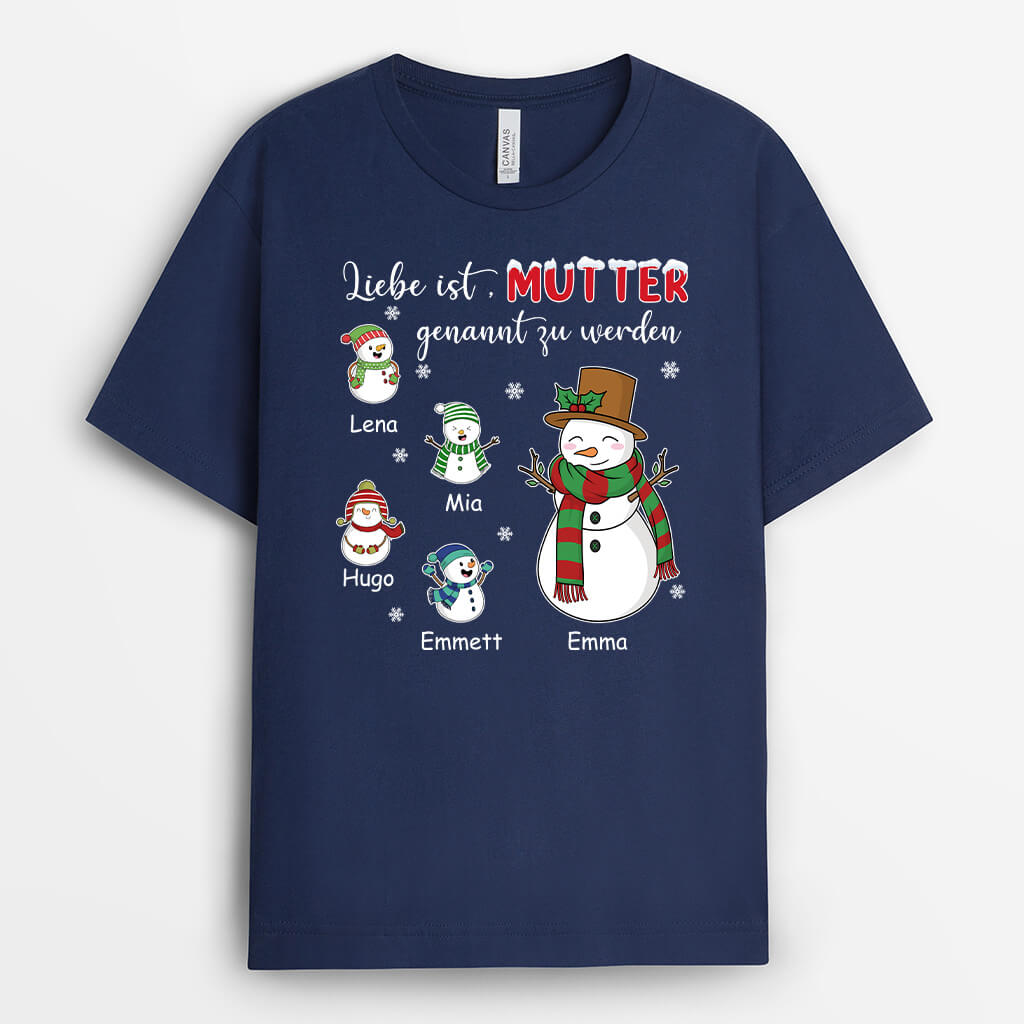 1397AGE2 personalisiertes liebe ist mama genannt zu werden t shirt