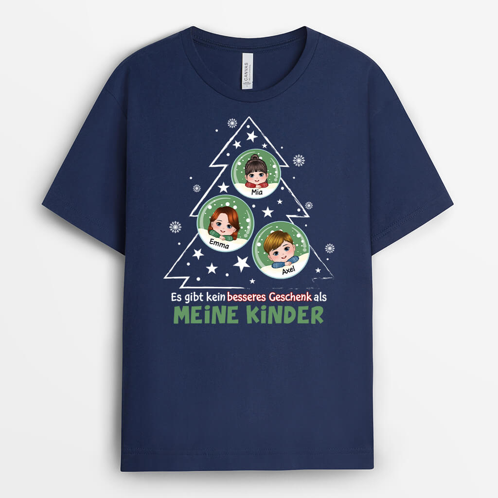 1398AGE2 personalisiertes es gibt kein besseres geschenk als meine enkeln weihnachten t shirt