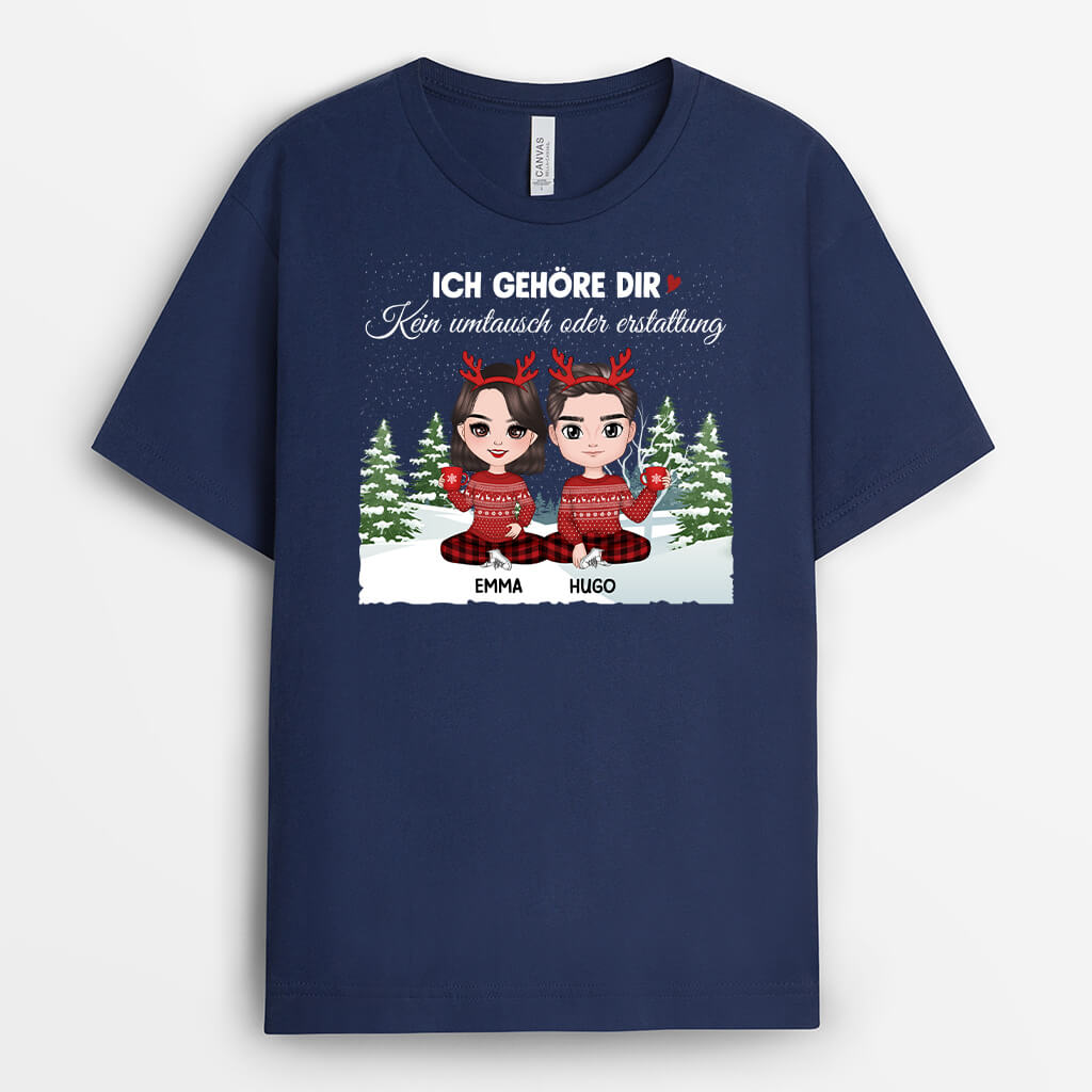 Ich Gehöre Dir Weihnachten - Personalisiertes Geschenk | T-SHIRT FÜR PAARE