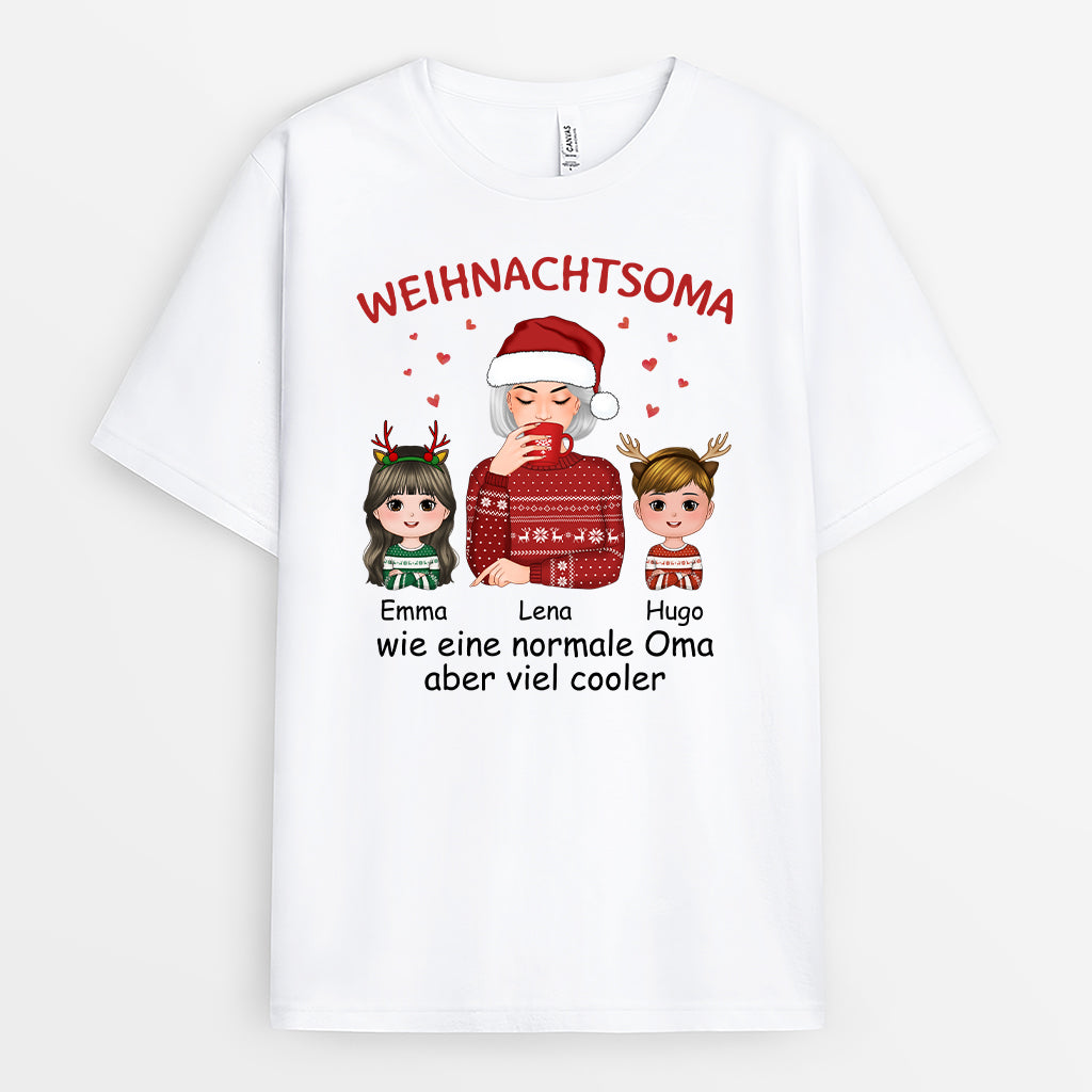 Coole Weihnachtsmama - Personalisiertes Geschenk | T-shirt für Mamas