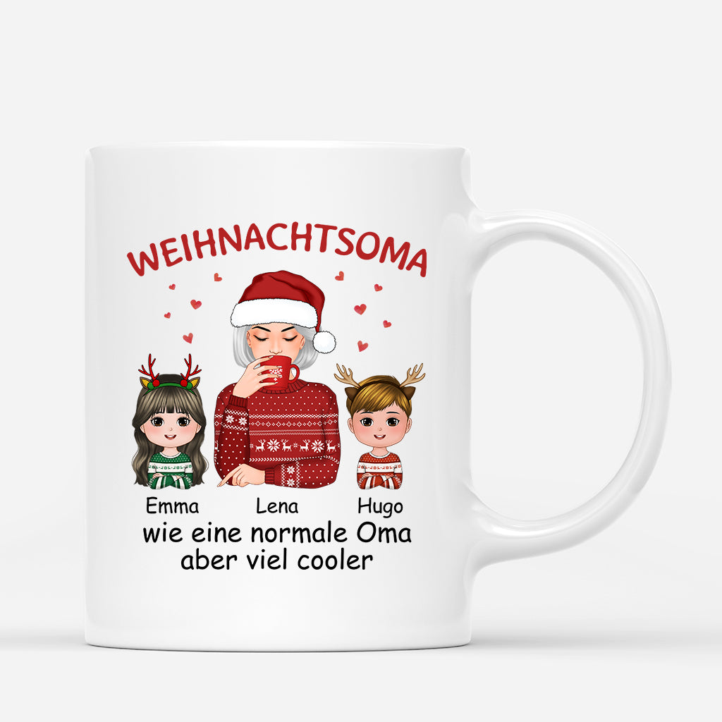 Coole Weihnachtsmama - Personalisiertes Geschenk | Tasse für Mamas