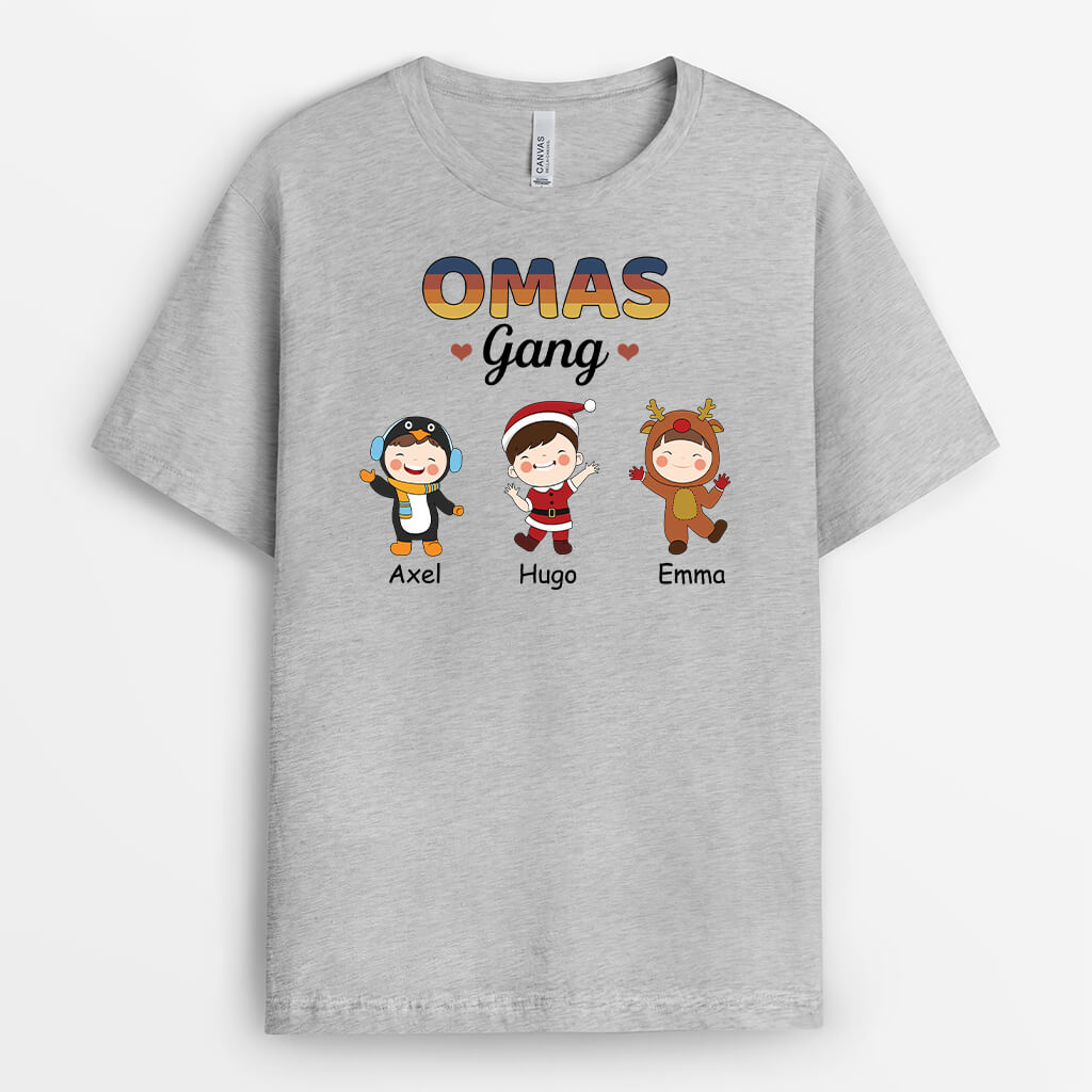 Mamas Bande Zu Weihnachten - Personalisiertes Geschenk | T-shirt für Mamas