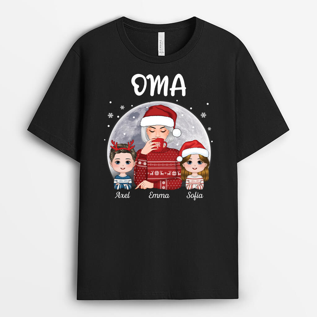 Unsere Oma Zu Weihnachten - Personalisiertes Geschenk | T-shirt für Omas