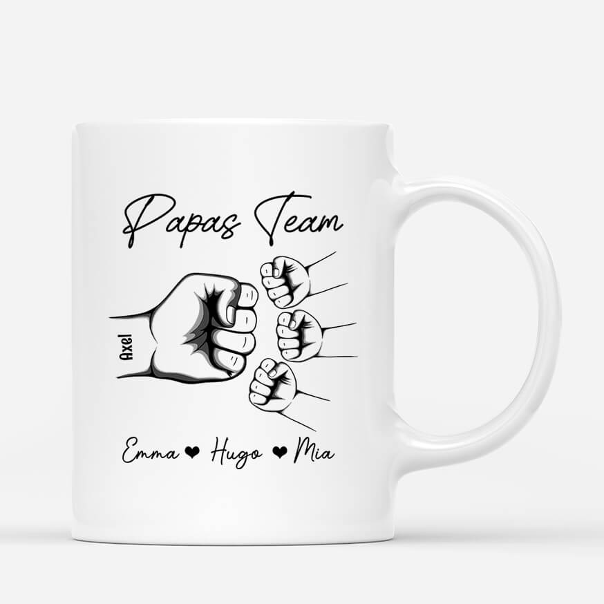 Papas Team - Personalisiertes Geschenk | Tasse für Papas