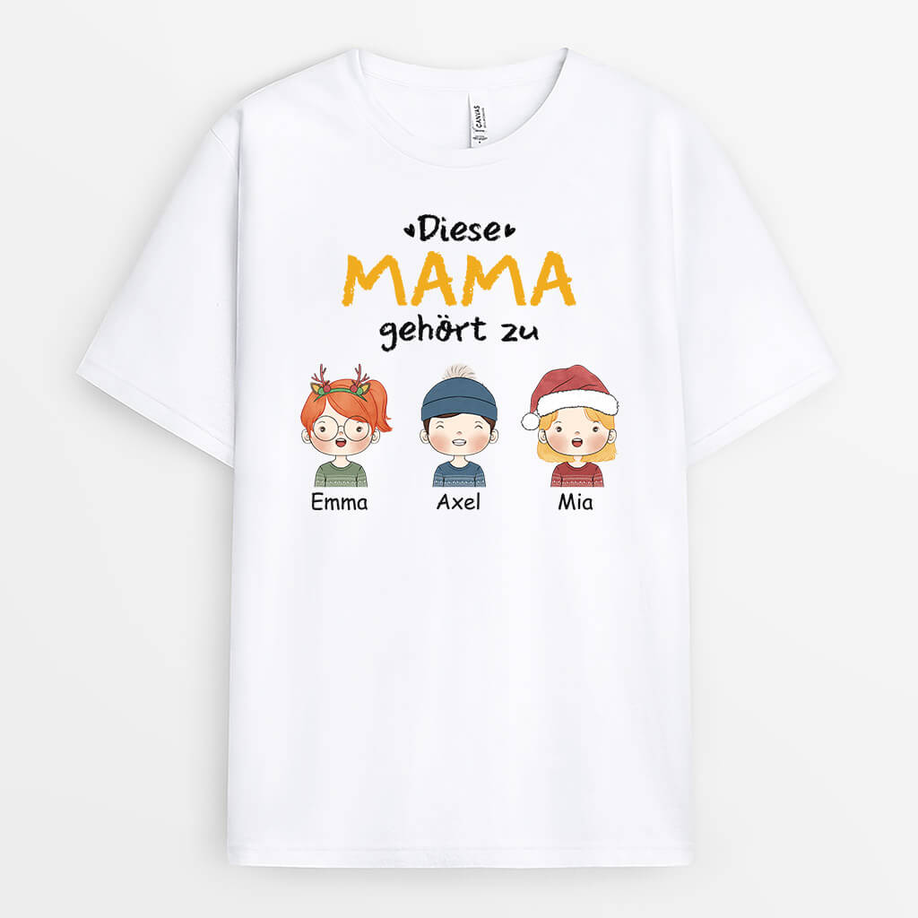 Diese Oma Gehört Zu Süße Kinder - Personalisiertes Geschenk | T-shirt für Omas