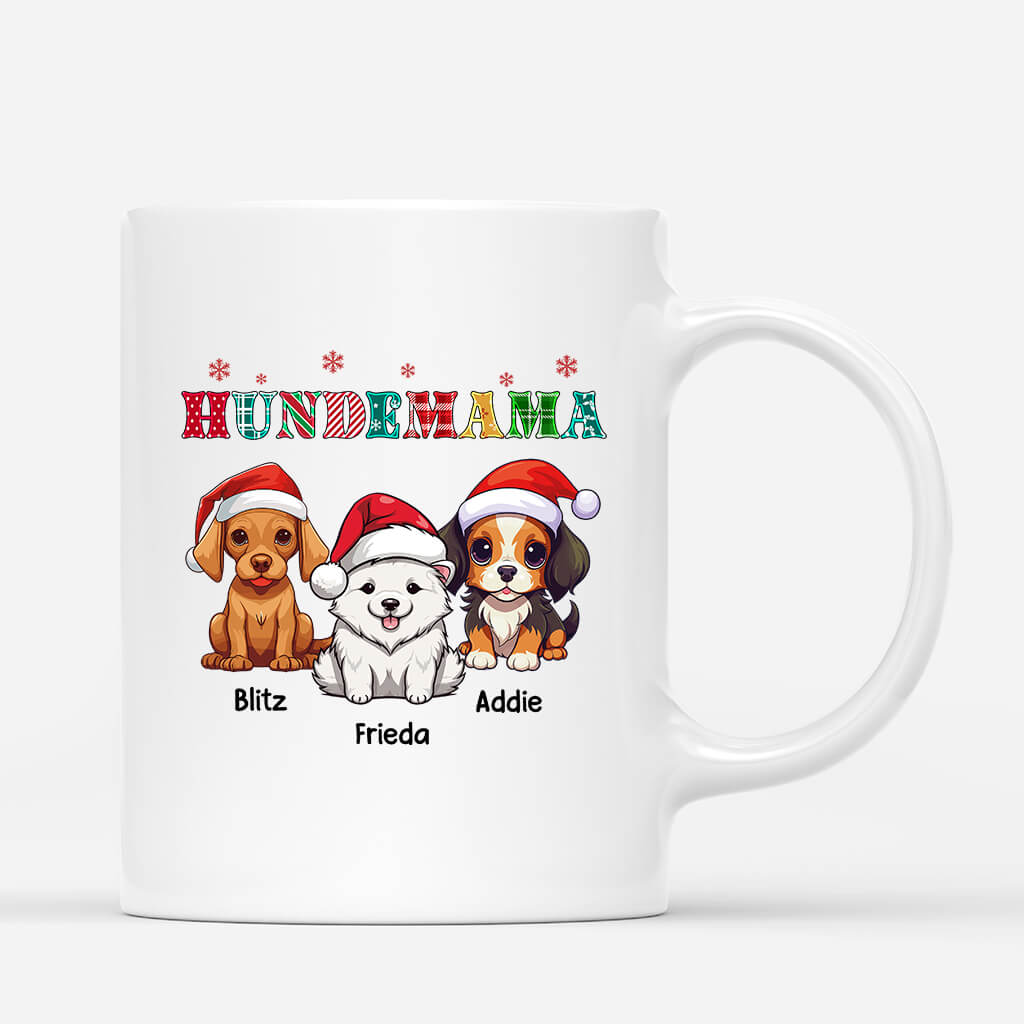 Hundemama Hundepapa Mit Süßen Hunden - Personalisiertes Geschenk | Tasse für Hundeliebhaber
