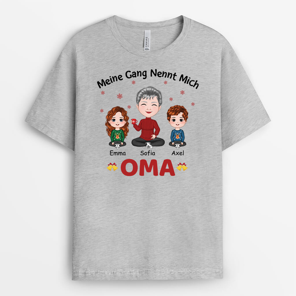 Meine Gang Nennt Mich Mama Zu Weihnachten - Personalisiertes Geschenk | T-shirt für Mamas