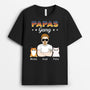 1486AGE2 personalisiertes papas coole katzenbande t shirt
