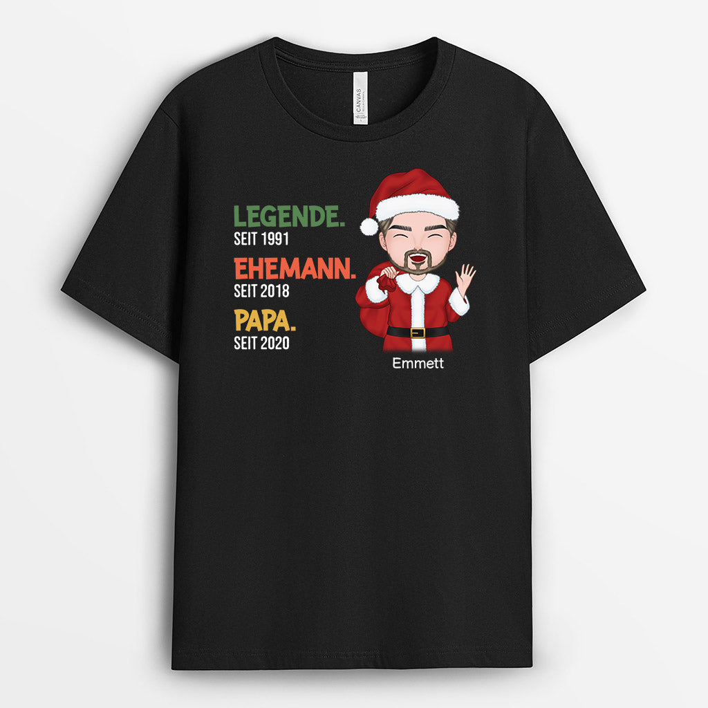 Legende Zu Festliche Weihnachten - Personalisiertes Geschenk | T-shirt für Opas