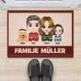 1494DGE2 personalisierte die familie zu weihnachten fussmatte