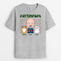 1496AGE1 personalisiertes katzenpapa zu weihnachten t shirt