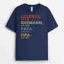 1503AGE2 personalisiertes legende ehemann papa opa seit t shirt