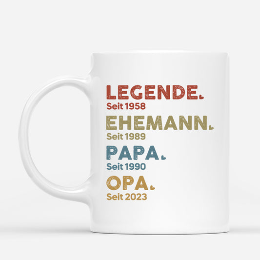 1503MGE1 personalisierte legende ehemann papa opa seit tasse_96bfef23 f3de 4664 86dc 8698a460637e
