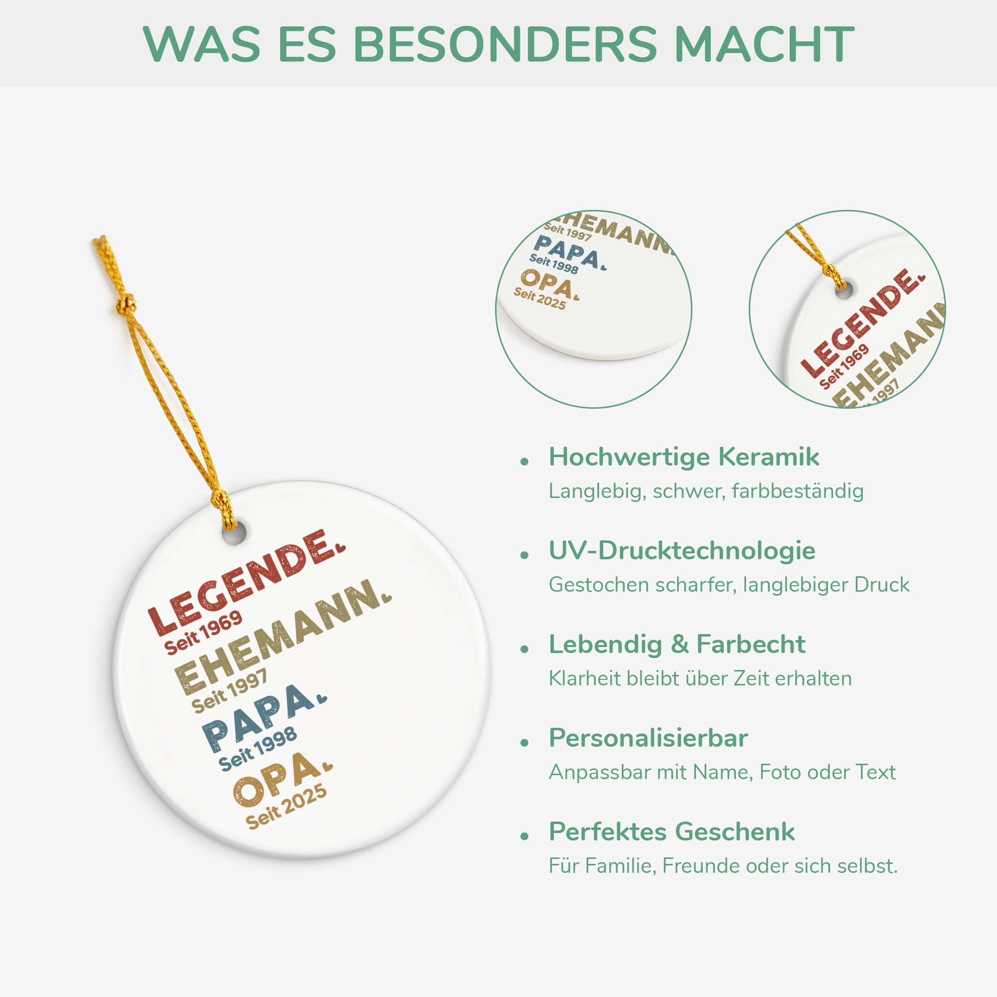 1503OGE4 legende ehemann papa opa personalisierte keramik ornamente opa 1503O3T5B