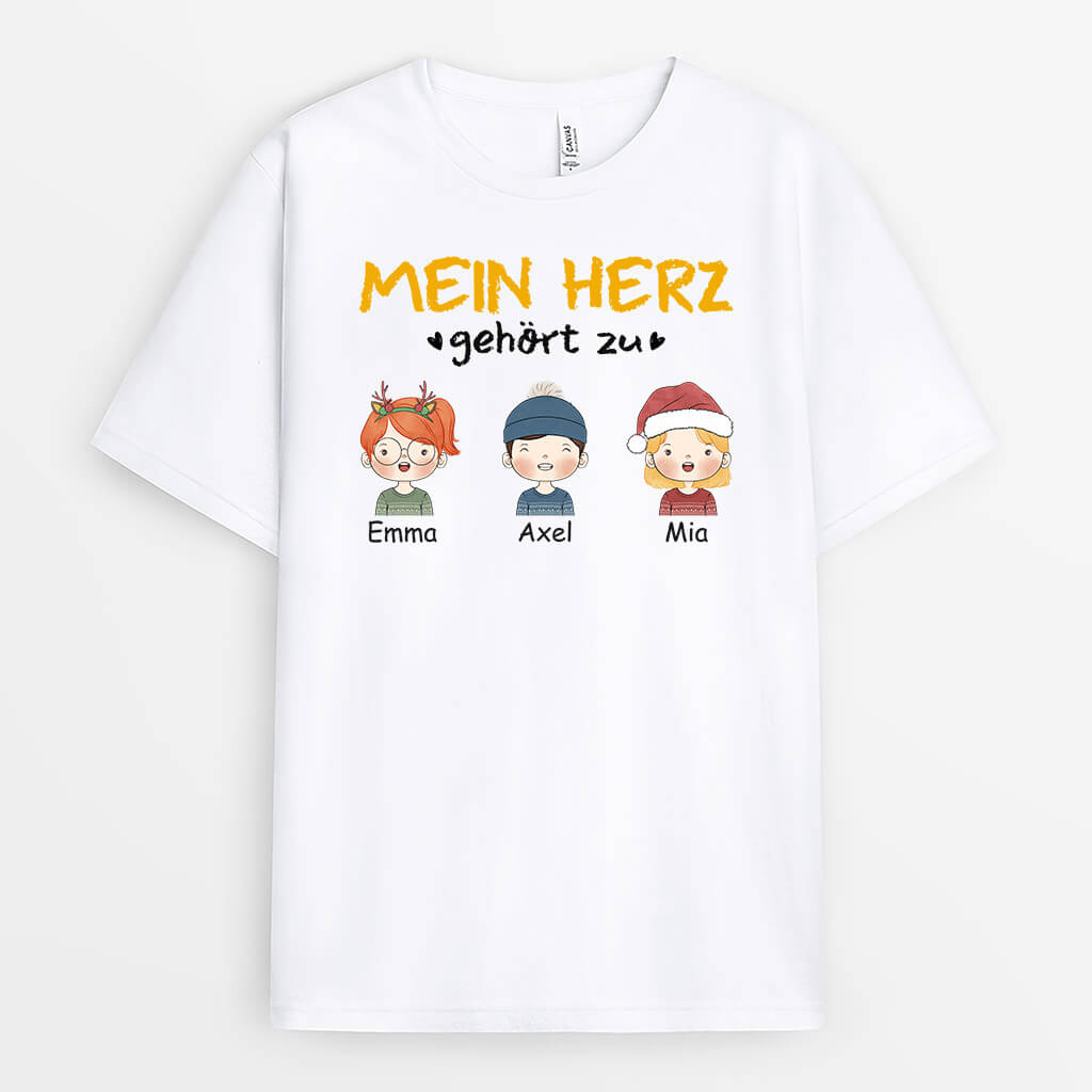 1505AGE2 personalisiertes mein herz gehort zu t shirt