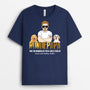 1509AGE1 personalisiertes cooler hundepapa t shirt