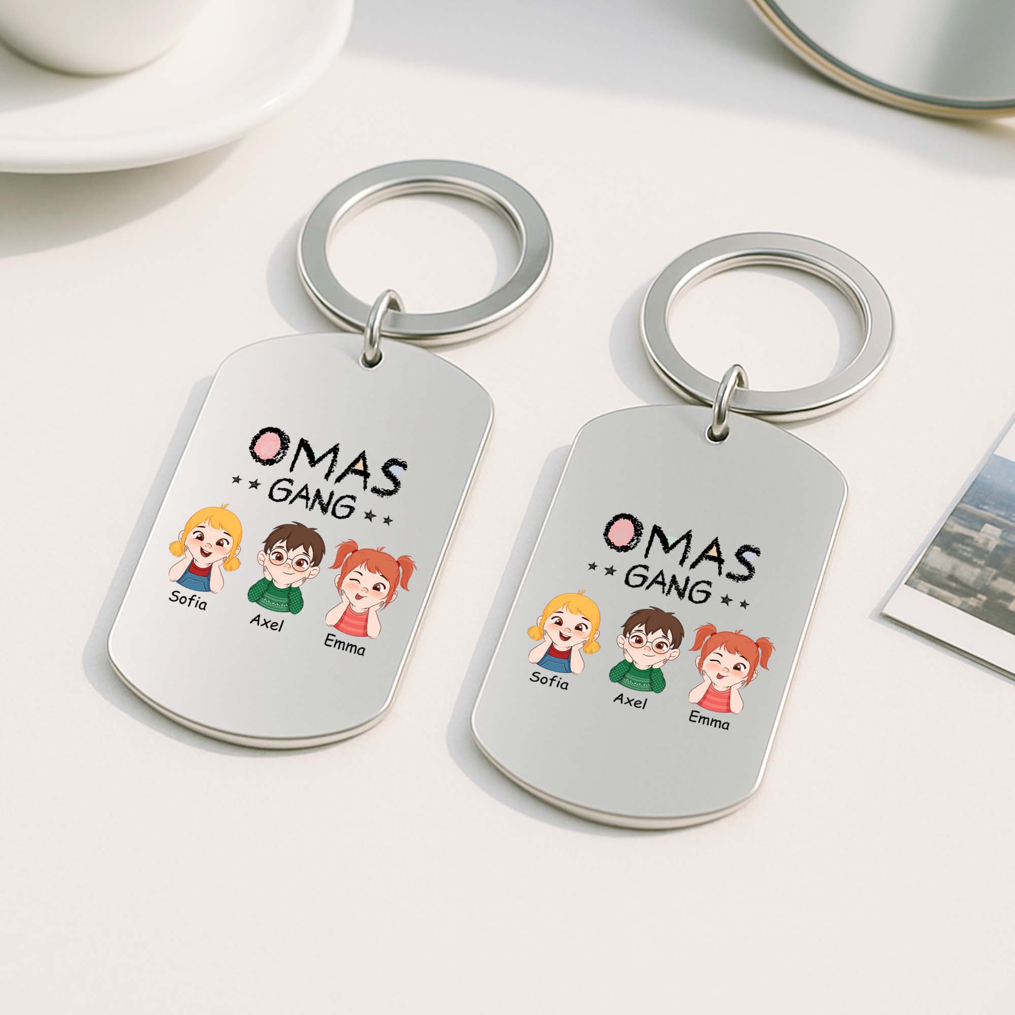 1527JGE2 papas gang buntstifte aluminium schlusselanhanger papa personalisiert_ 1527JKQ8B