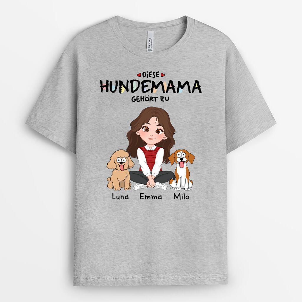 Diese Tolle Hundemama Gehört Zu - Personalisiertes Geschenk | T-shirt für Hundeliebhaber