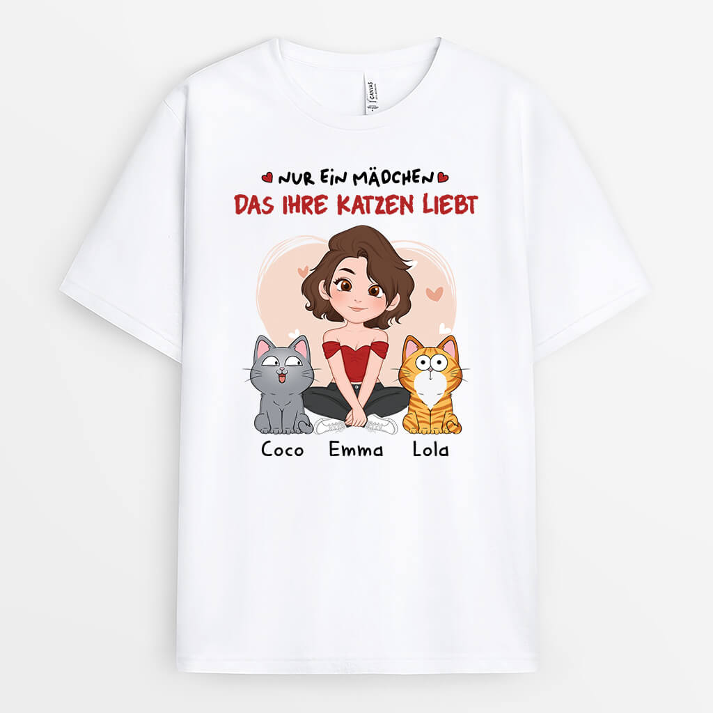 Nur Ein Mädchen Das Ihre Katze liebt - Personalisiertes Geschenk | Katzenliebhaber