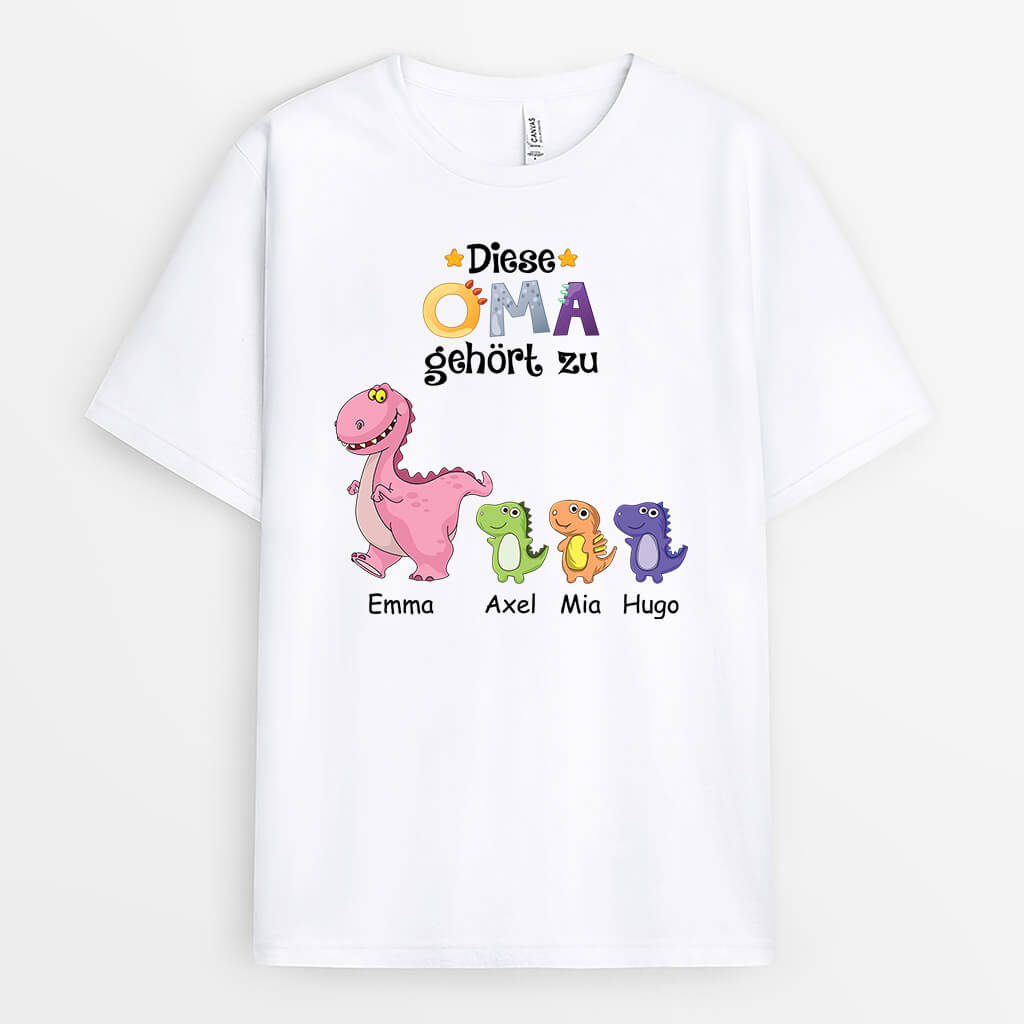 1539AGE2 personalisiertes diese mama oma gehort zu mit dinosaurier t shirt