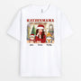 1544AGE1 personalisiertes katzenmama zu weihnachten t shirt