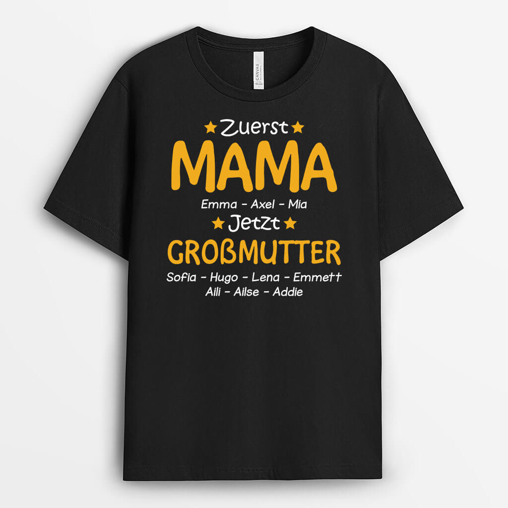 Geschenk Für Mama Oma - Personalisiertes Geschenk | T-shirt für Mamas/Omas