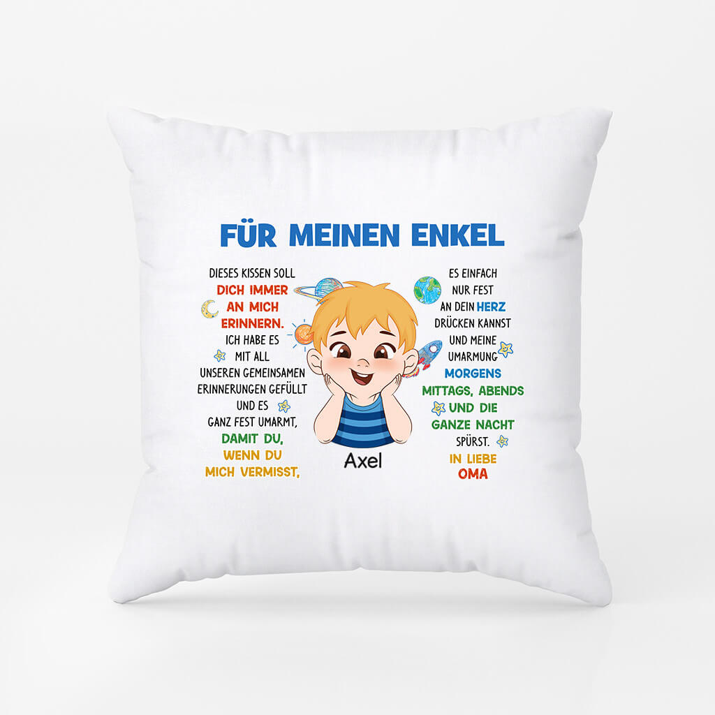 Für Meine Enkelkinder - Personalisiertes Geschenk | Kissen für Enkelkinder