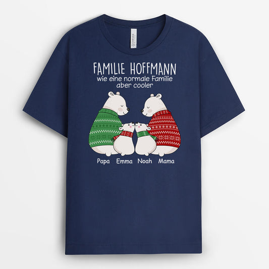 1602AGE1 personalisiertes die familie als baren t shirt