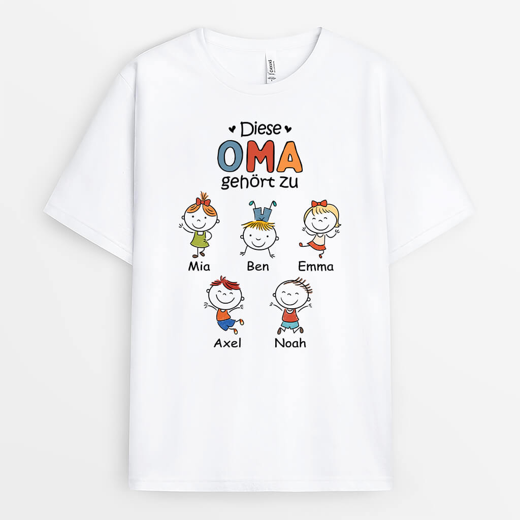 Diese Oma Gehört Zu - Personalisiertes Geschenk | T-shirt für Omas