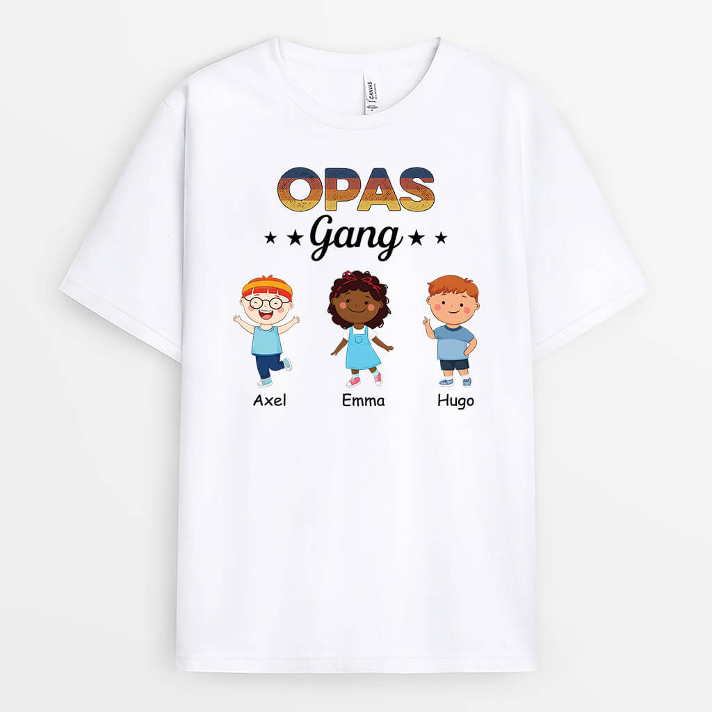 Opas Gang - Personalisiertes Geschenk | T-shirt für Opas