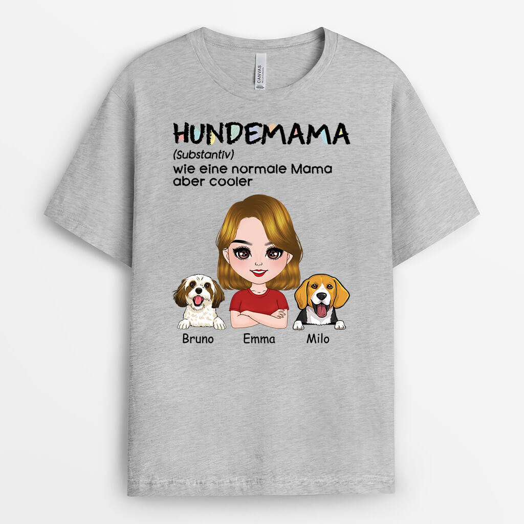 Definition Von Hundemama - Personalisiertes Geschenk | T-shirt für Hundeliebhaber