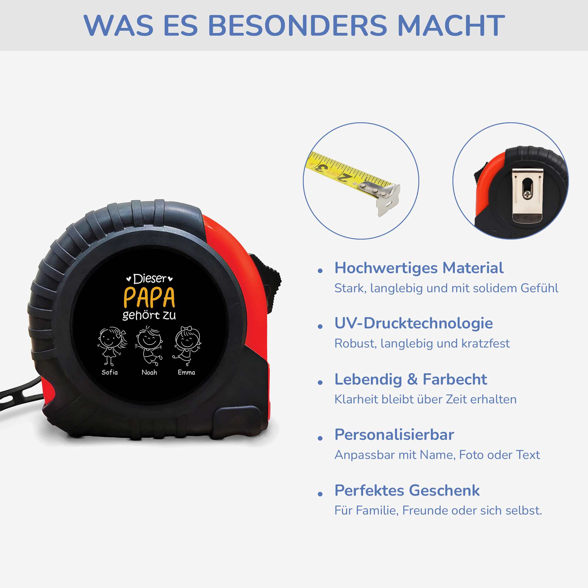 1617OGE4 dieser papa gehort zu strichmannchen massband personalisiert papa 1617O