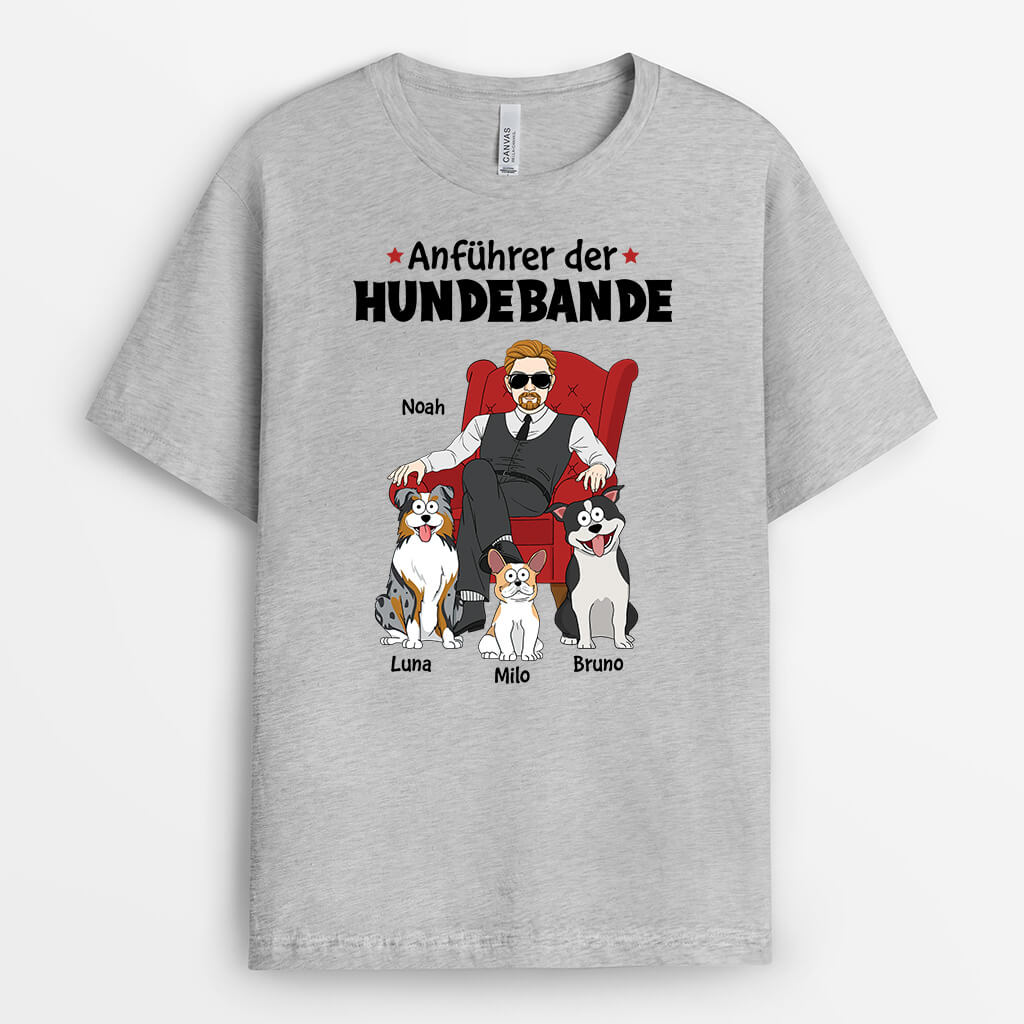 Anführer Der Hundebande - Personalisiertes Geschenk | T-shirt für Hundeliebhaber