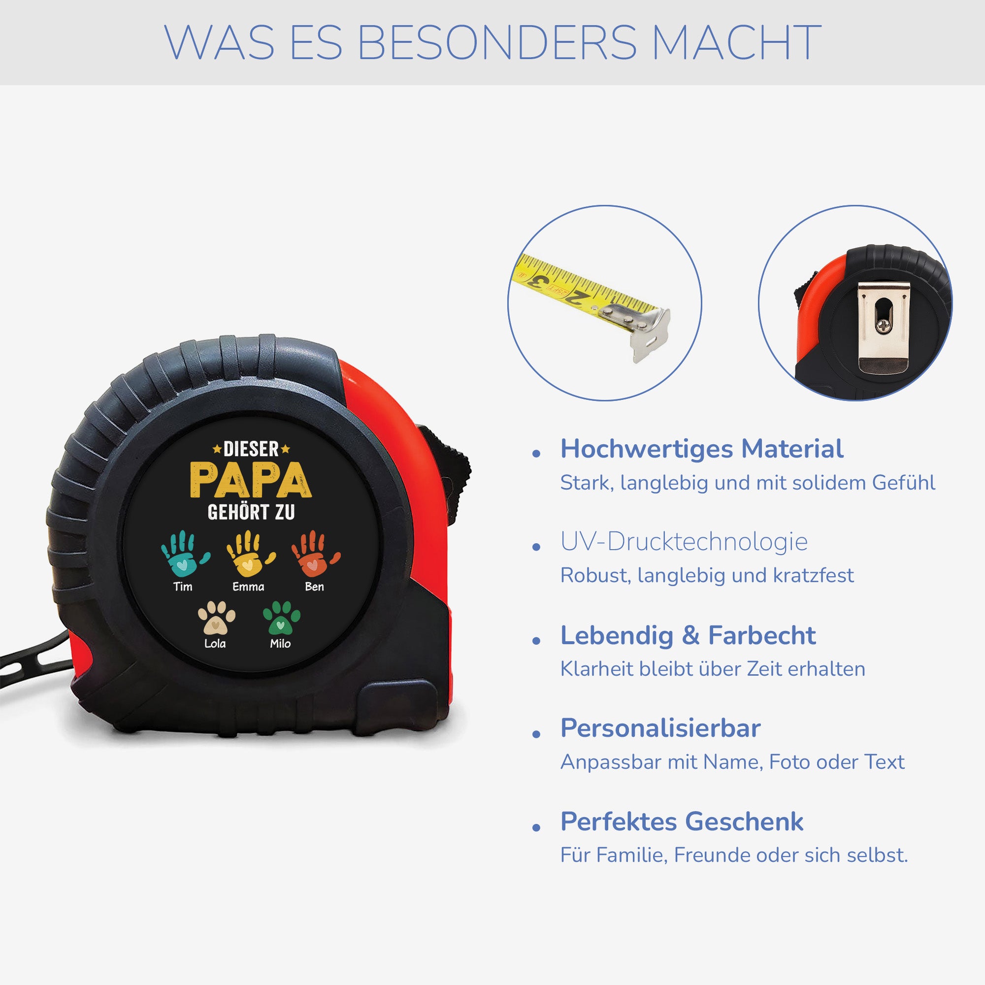 1628OGE4 dieser papa gehort zu handabdruck massband personalisiert papa 1628OKQ5B