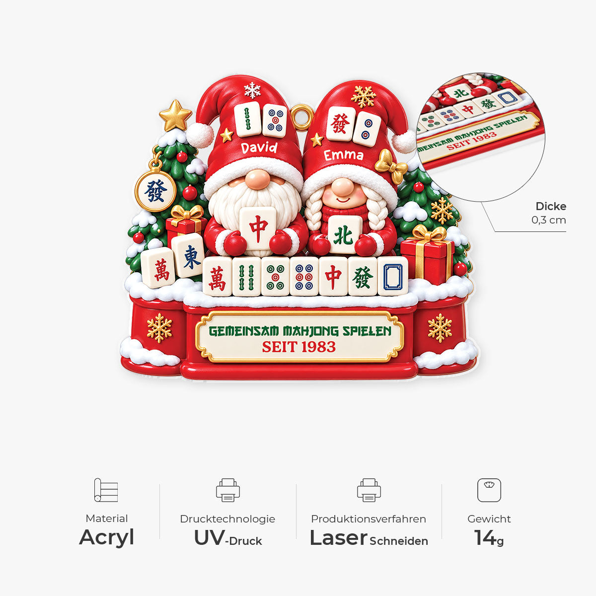 16430OC ProAcrylicOrnament CouGE RnDNone IdeChinh NicDTNew