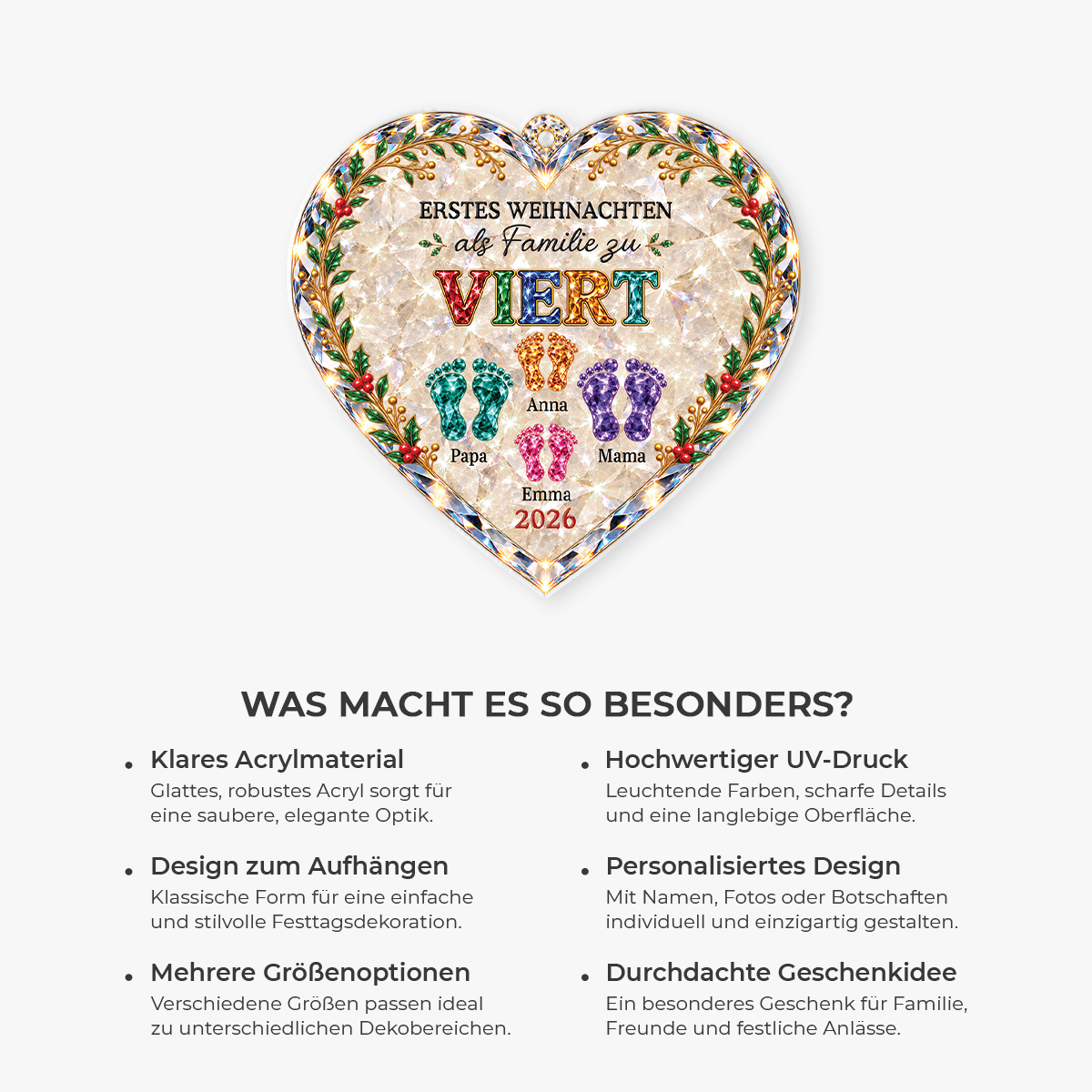 16799OH ProAcrylicOrnament CouGE RnDNone IdeHa NicFamily