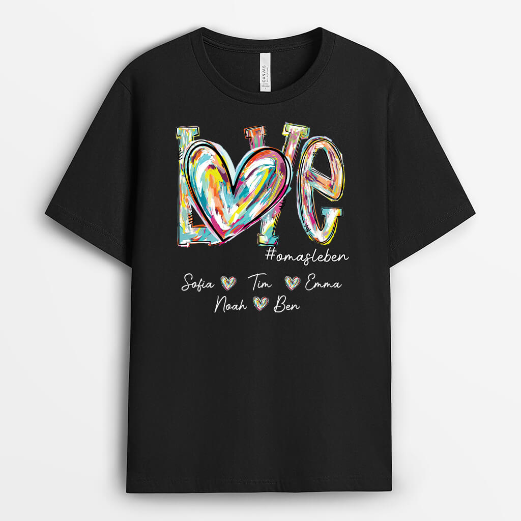 Liebe Mama - Personalisiertes Geschenk | T-shirt für Mamas