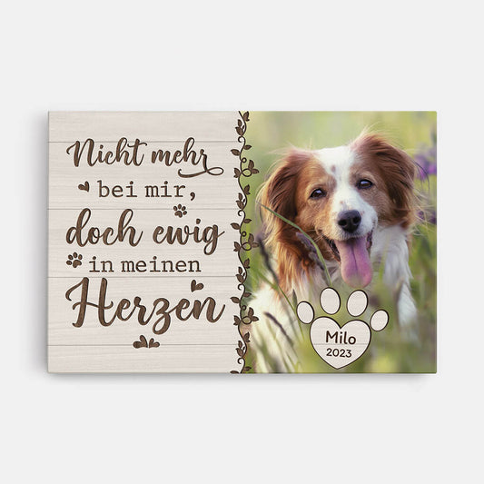 1727CGE1 personalisierte nicht mehr bei uns doch ewig in unseren herzen leinwand