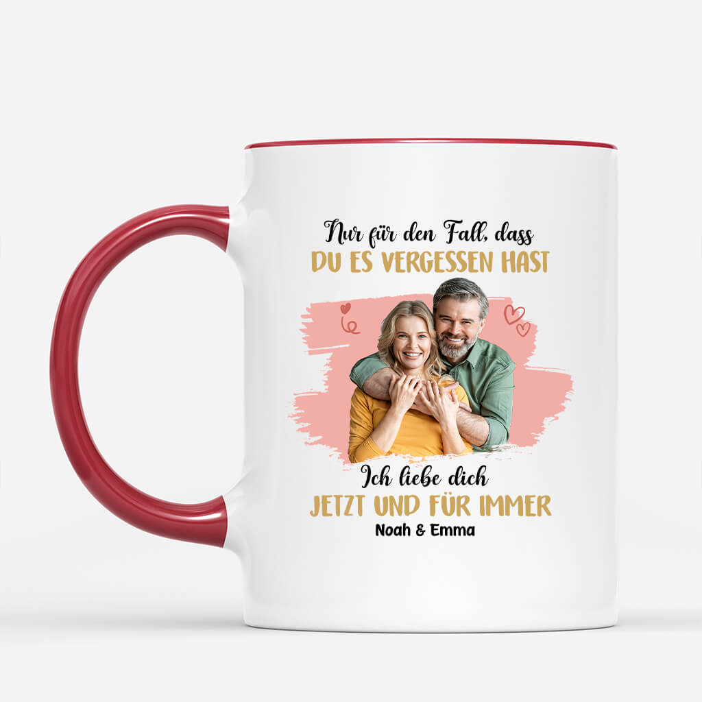 1775MGE2 personalisierte ich liebe dich jetzt und fur immer tasse
