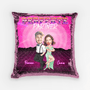 1783PGE1 personalisiertes der perfekte partner pailletten kissen