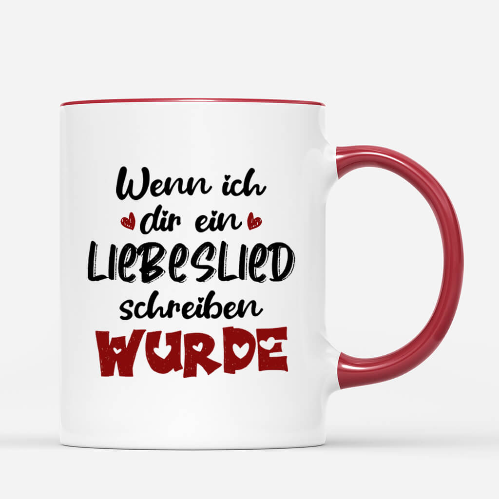Wenn Ich Dir Ein Liebeslied Schreiben Würde - Personalisiertes Geschen