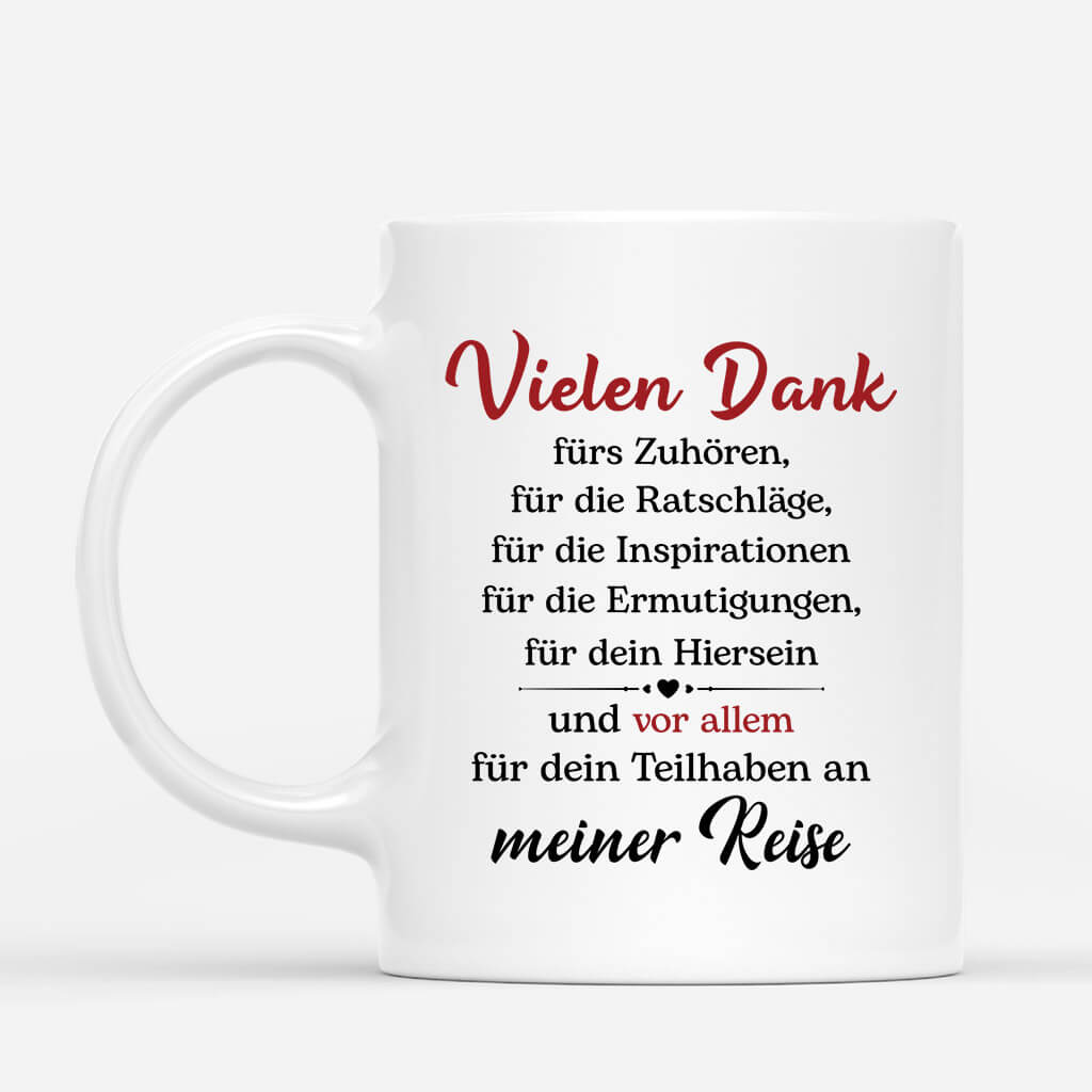 1795MGE2 personalisierte dank fur alles tasse