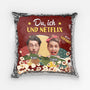 1800PGE1 personalisiertes du ich und netflix pailletten kissen