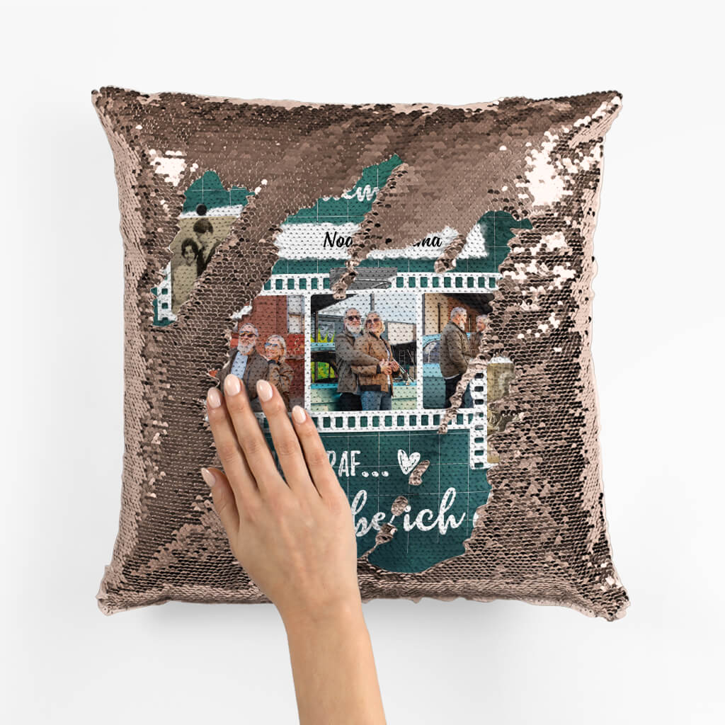 1823PGE2 personalisiertes von dem moment an als ich dich traf liebe ich dich pailletten kissen