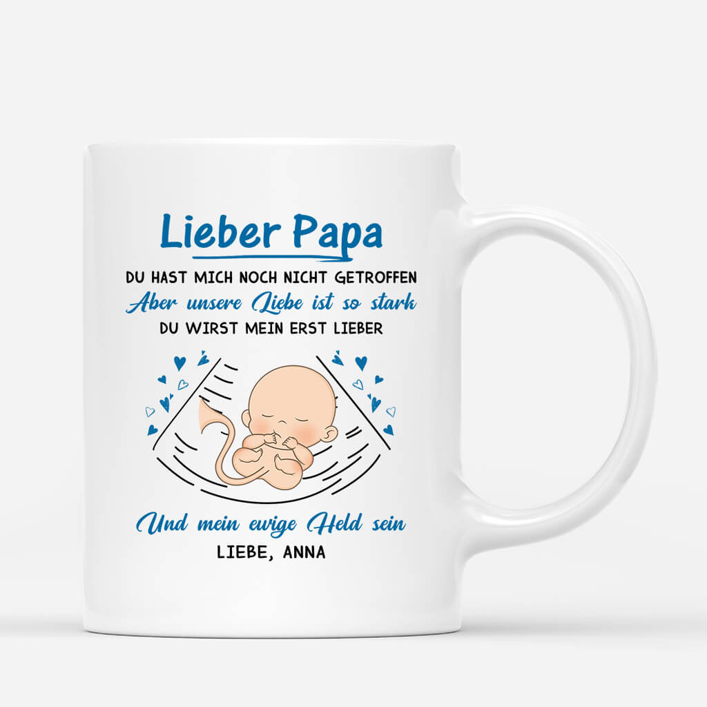 Lieber Papa - Personalisiertes Geschenk | Tasse für Papas