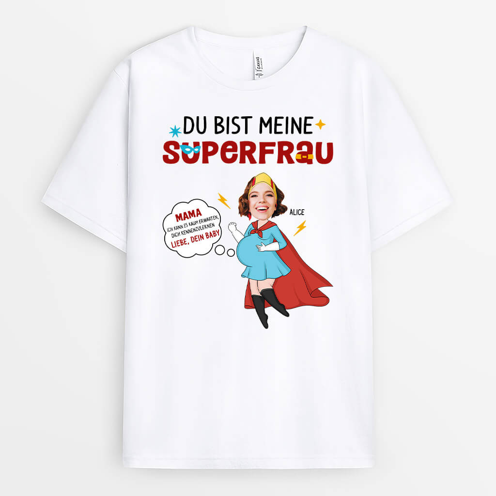 Du Bist Meine Superfrau - Personalisiertes Geschenk | T-shirt für Mamas